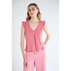 IO - Polera Sin Mangas Rosada Mujer
