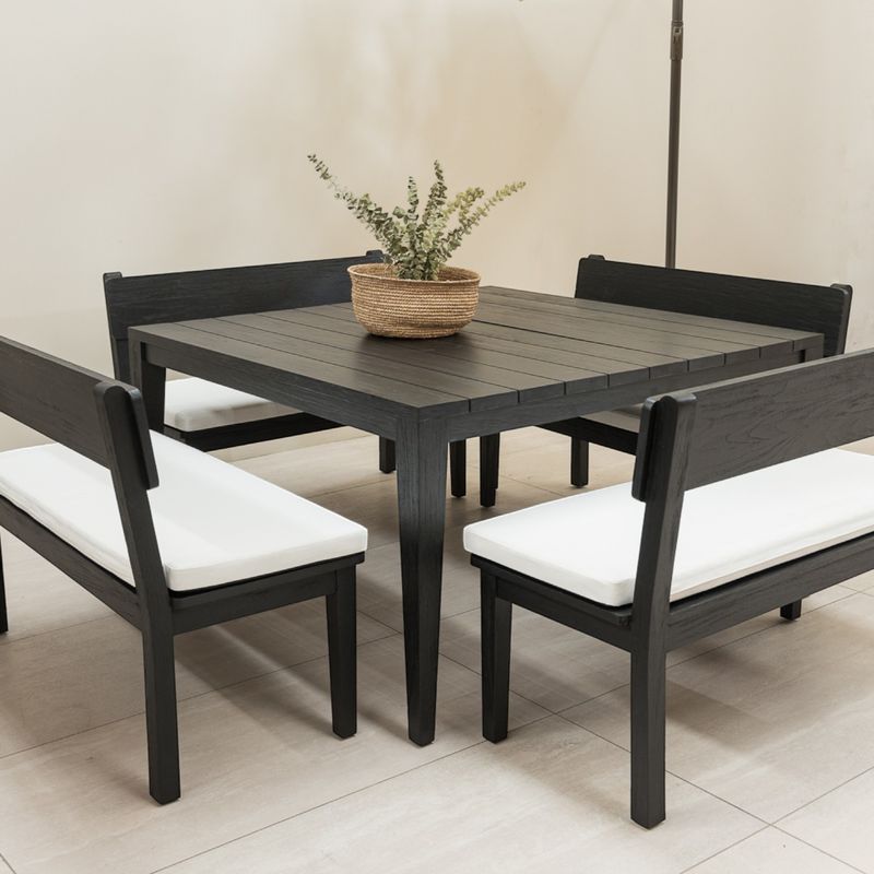 AMOBLE - Mesa De Comedor Cataneo Negro Amoblé