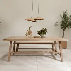 AMOBLE - Mesa De Comedor Atilo Natural Ch 210 Amoblé