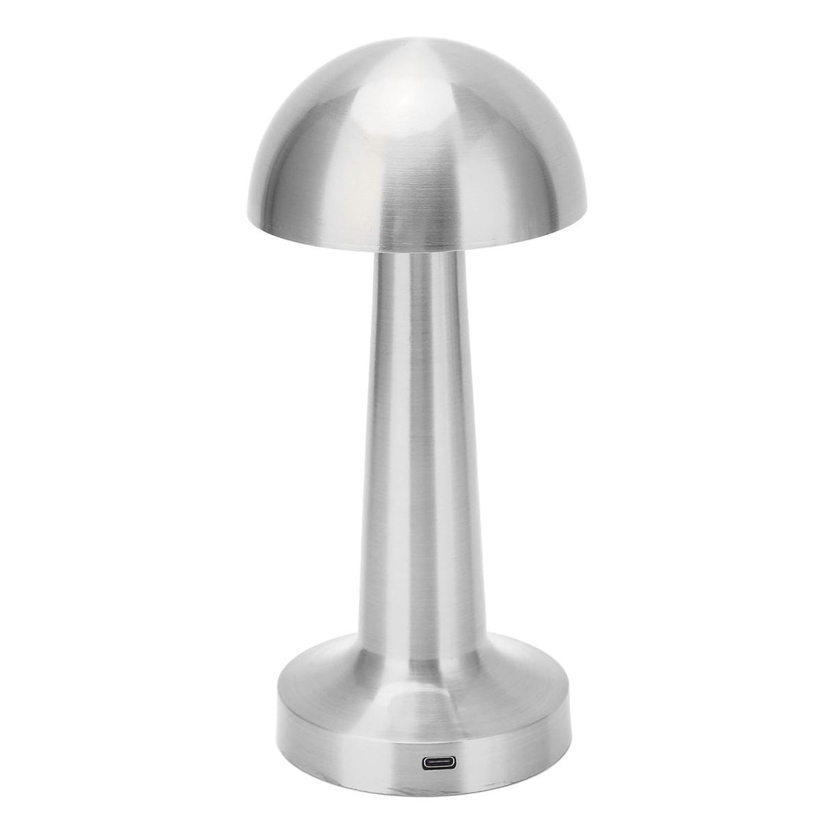 HB LEDS - Lámpara de Mesa LED Recargable Mushroom LED Dimeable Plateado