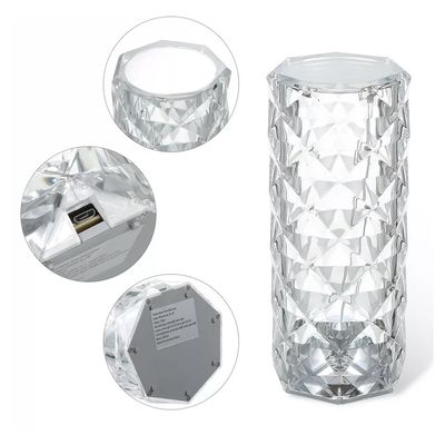 Imagen 2 del producto Lámpara de Mesa Recargable Touch Cilindro Diamante LED Dimeable