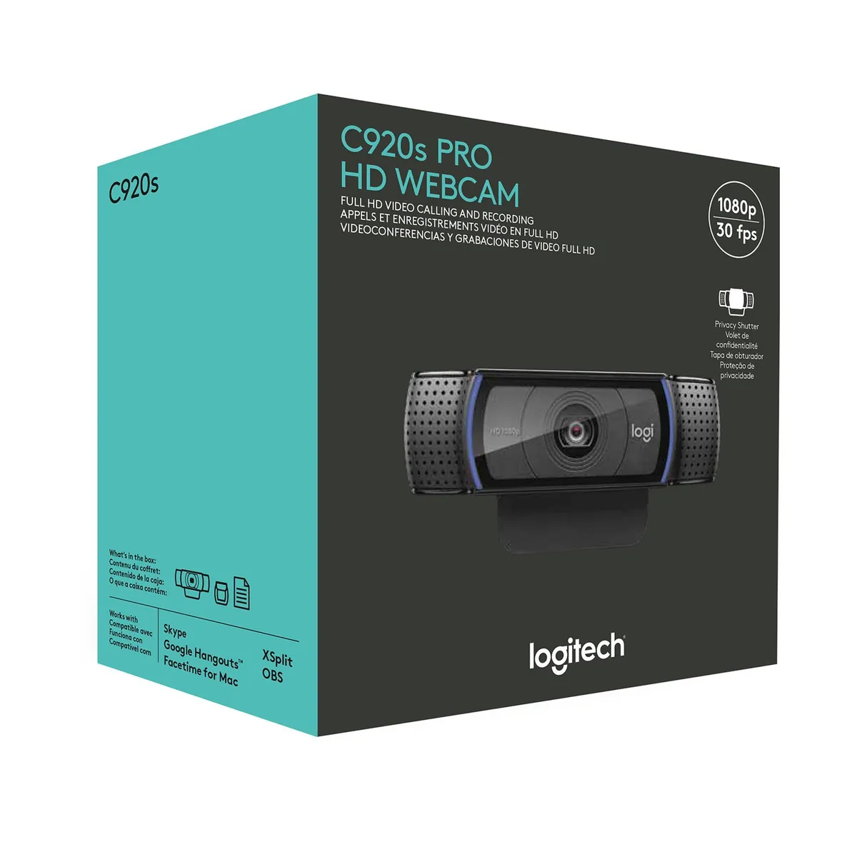 LOGITECH - WEBCAM LOGITECH PRO HD C920S