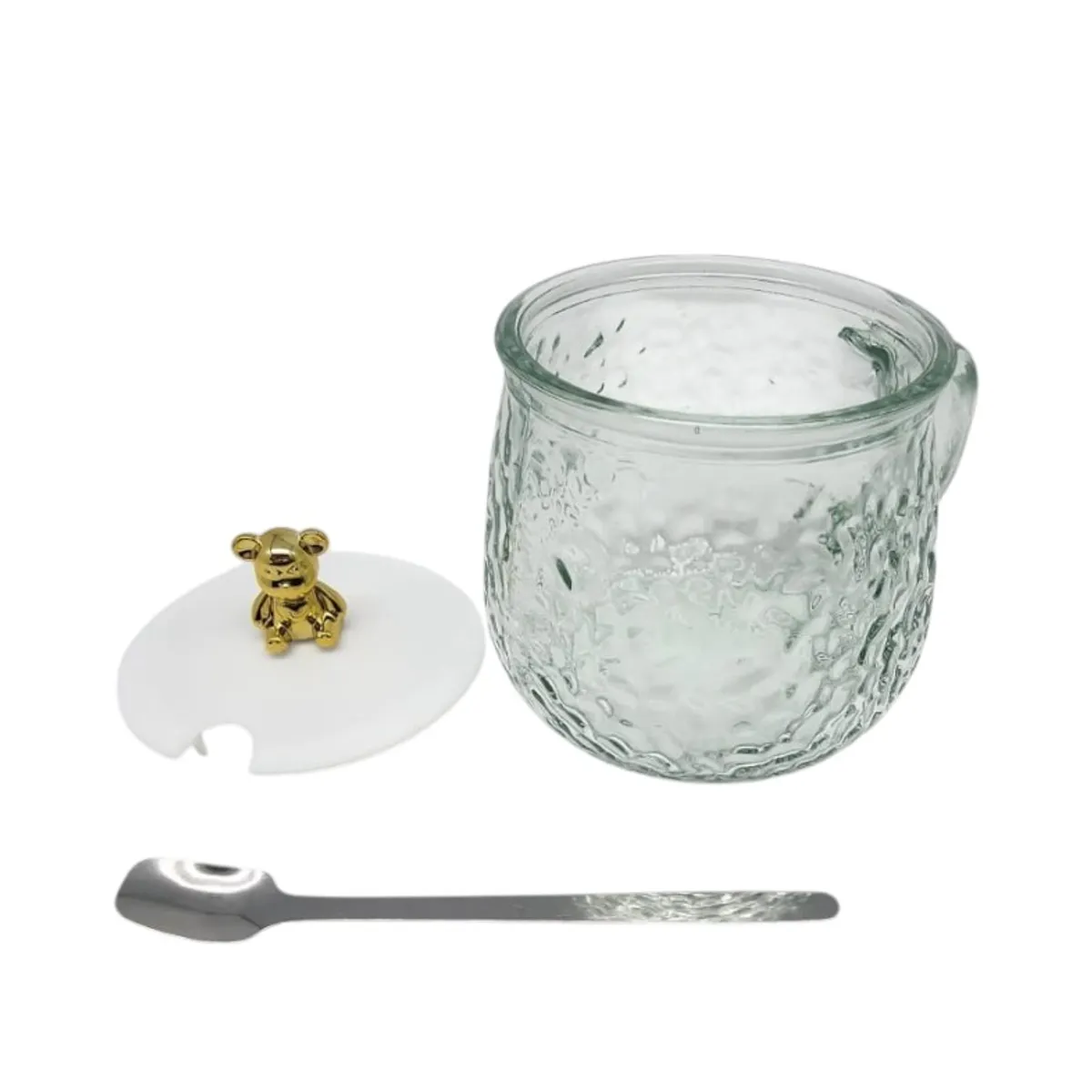 GENERICO - TAZA DE VIDRIO CON TAPA OSITO