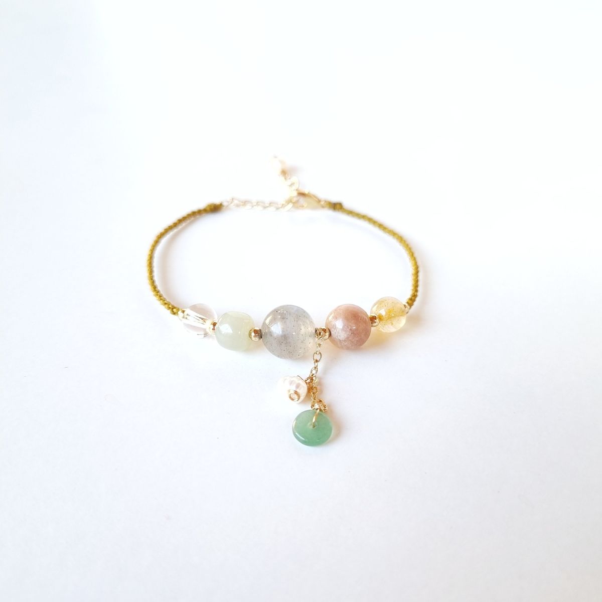 RITO DE LUNA - Pulsera de Piedra de Sol y Piedra de Luna