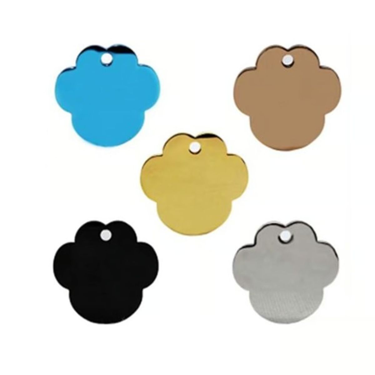 GENERICO - 12 Placas Para Perros Gatos Identificación Colores Surtidos