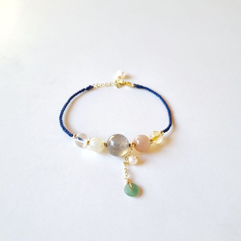 RITO DE LUNA - Pulsera de Piedra de Sol y Piedra de Luna