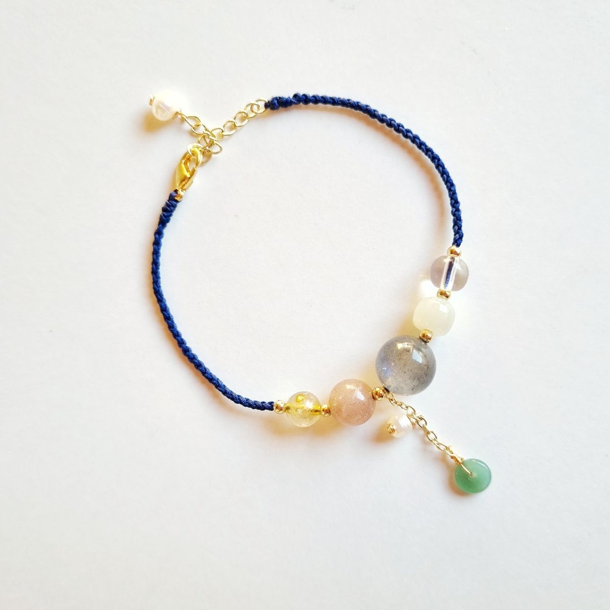 RITO DE LUNA - Pulsera de Piedra de Sol y Piedra de Luna