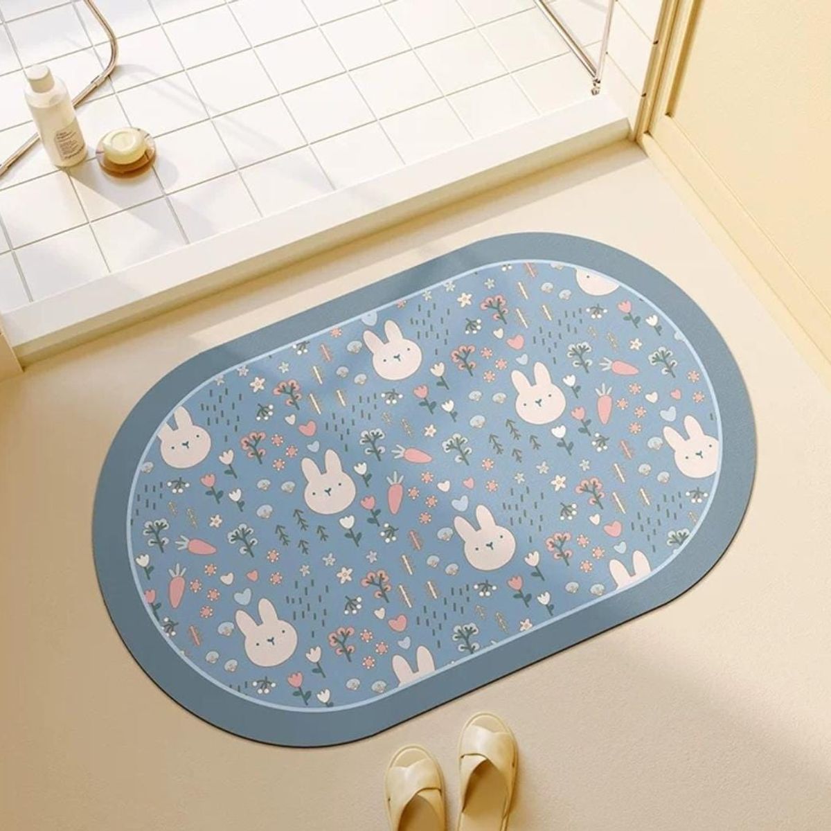 GENERICO - alfombra antideslizante para baño diseno infantil