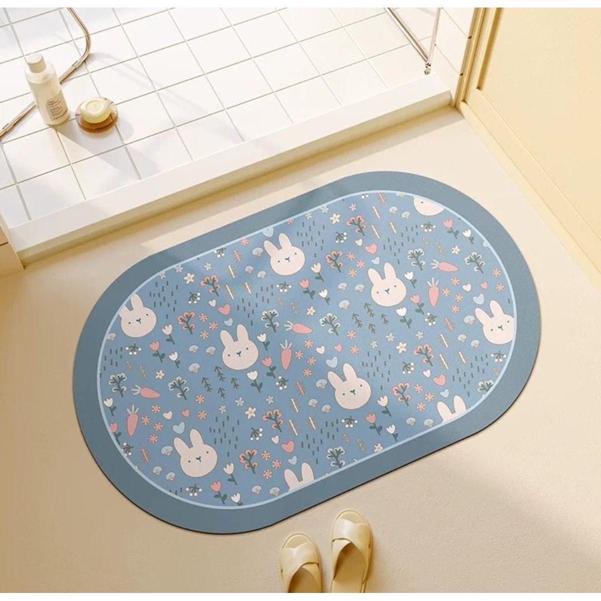 GENERICO - alfombra antideslizante para baño diseno infantil