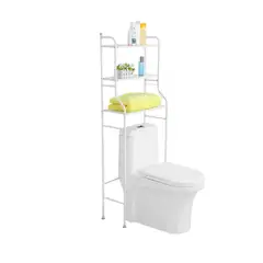 GENERICO - Estante organizador de baño metal 3 niveles 153x48x25 cm