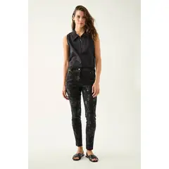 ASH - Pantalon Negro Mujer