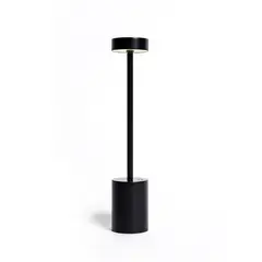 HB LEDS - Lampara de Mesa Recargable Touch Minimalista LED Dimeable Negro