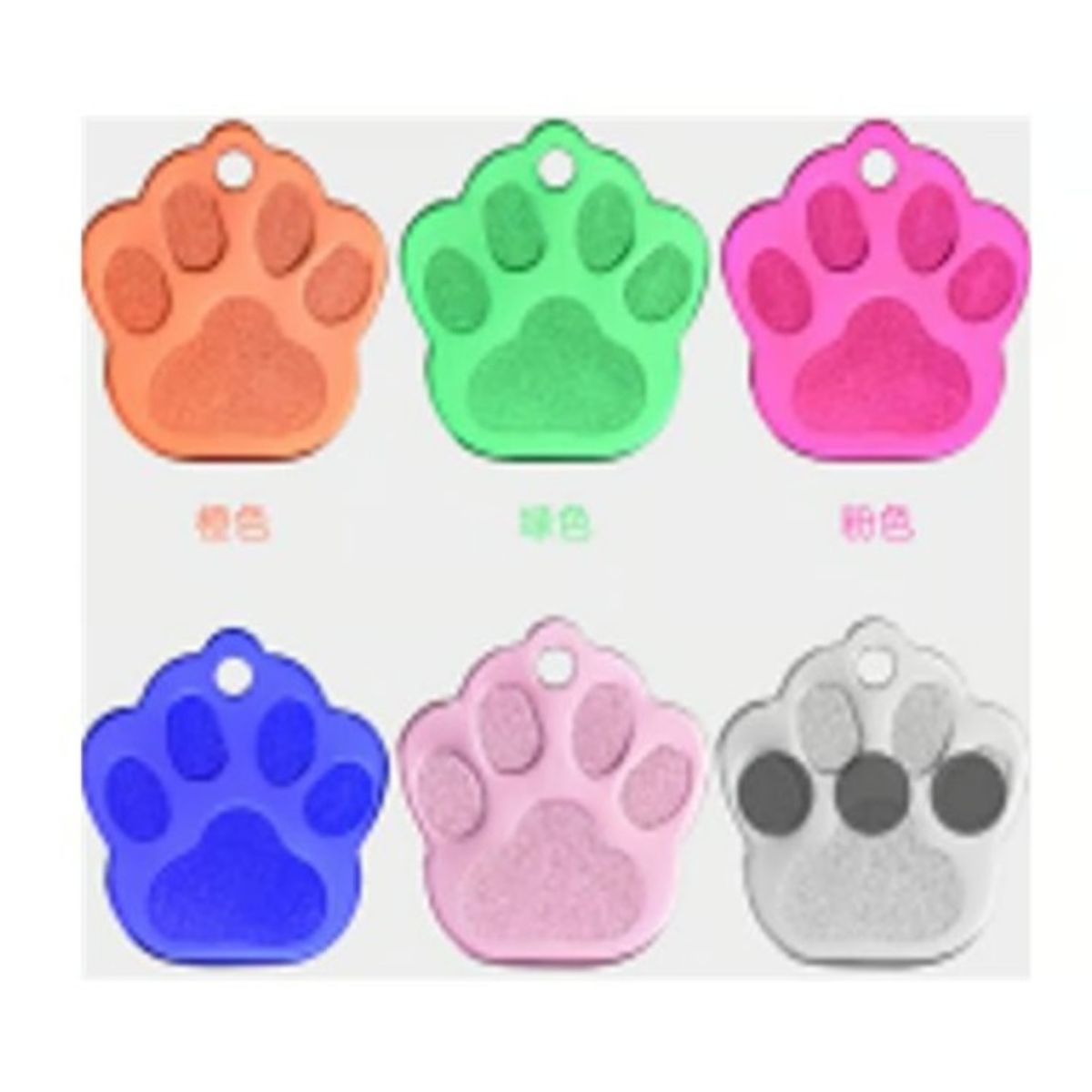 GENERICO - 12 Placas Para Perros Gatos Identificación Colores Surtidos