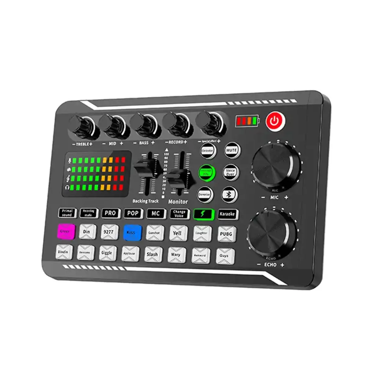 GENERICO - Mixer Bluetooth de 3 canales - Tarjeta de sonido Bluetooth