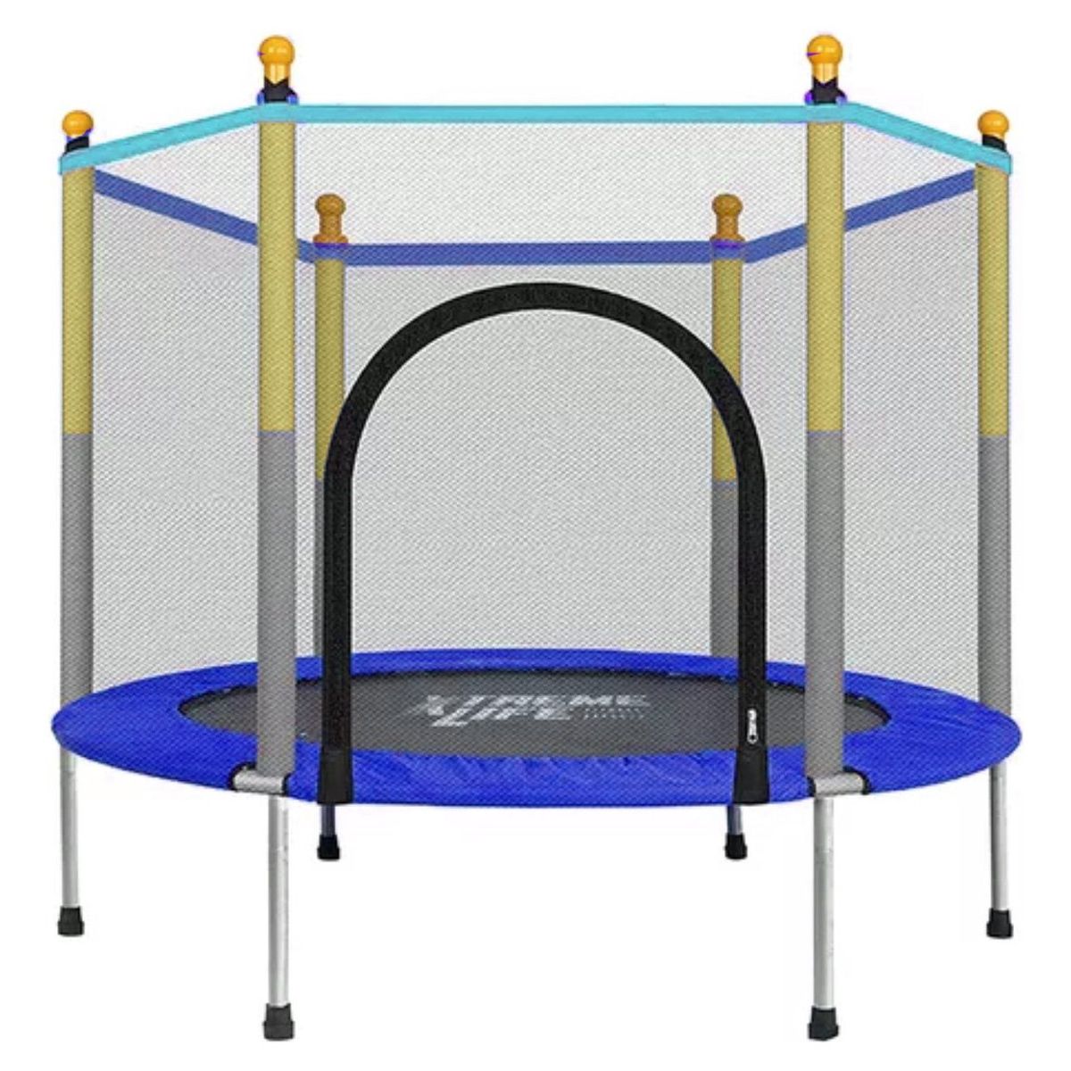 U BUY - Cama Elastica Pequeña 1.4 Metros 46 Pies Azul Con Malla