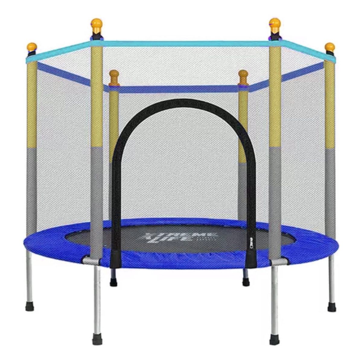 U BUY - Cama Elastica Pequeña 1.4 Metros 46 Pies Azul Con Malla