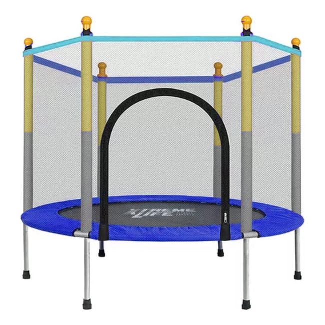 U BUY - Cama Elastica Pequeña 1.4 Metros 46 Pies Azul Con Malla