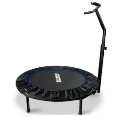 ATLETIS - Trampolín Con Barra 102 Mt Pro Fitness Azul