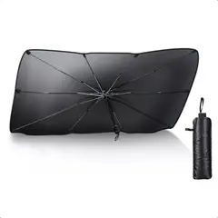 GENERICO - Quitasol Tipo Sombrilla para Auto Parasol Retractil Parabrisa