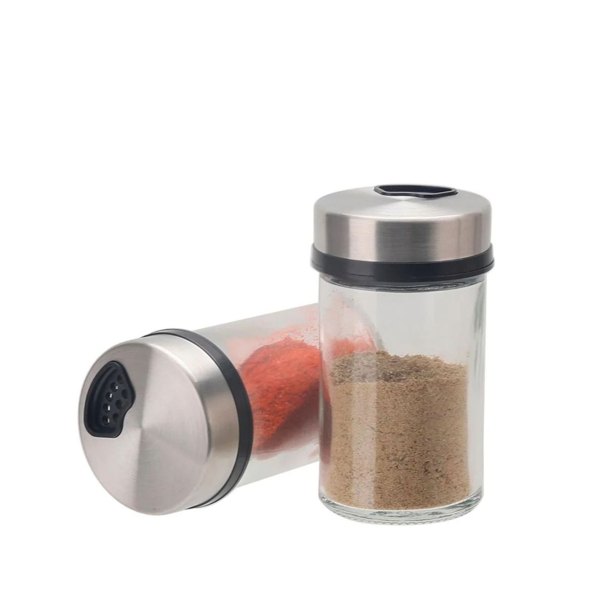 GENERICO - Set 2 Saleros Pimenteros De Vidrio 110cc Quality Design