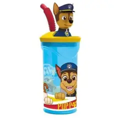 TITANIO - Toma Jugo Figura 3D Chase Paw Patrol