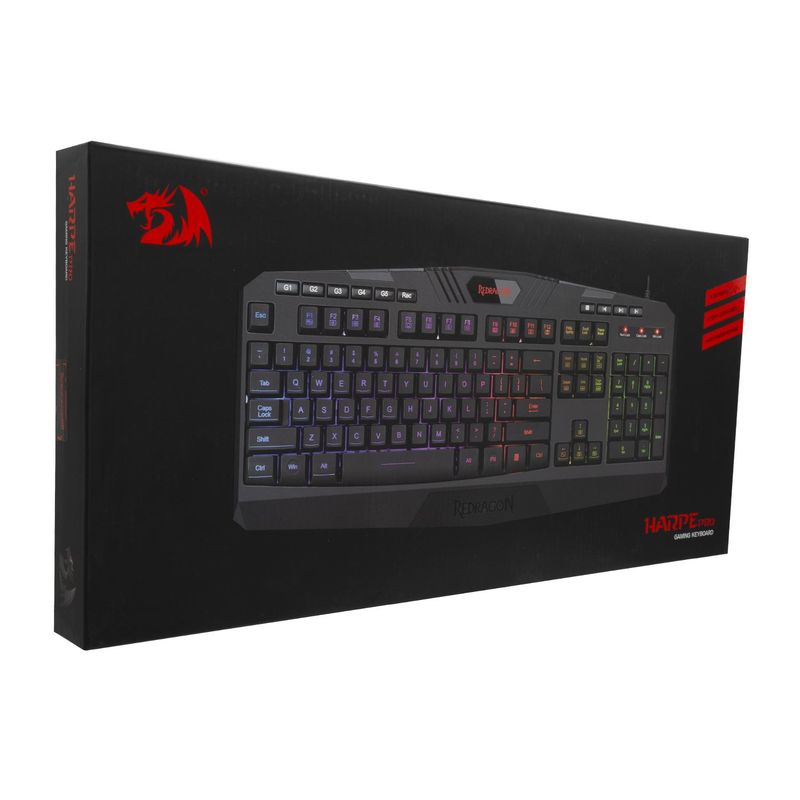 REDRAGON - TECLADO GAMER MECANICO HARPE RGB K503A-RGB-SP
