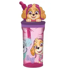 TITANIO - Toma Jugo Figura 3D Skye Paw Patrol