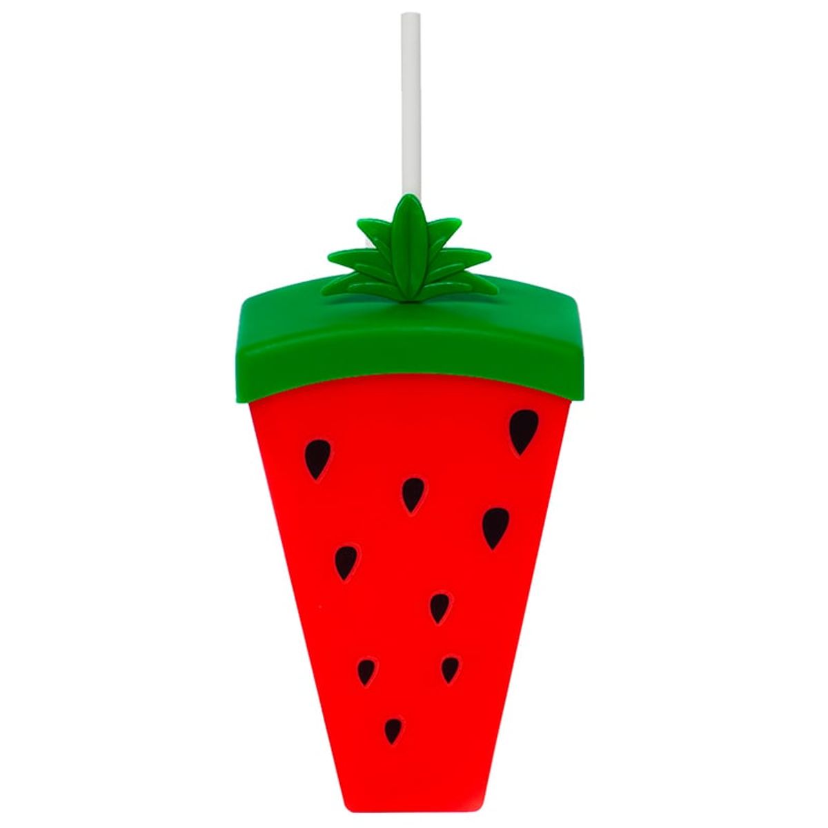 WAKESHOME - Termo Con Bombilla Vaso Para Agua O Jugo Forma De Sandia