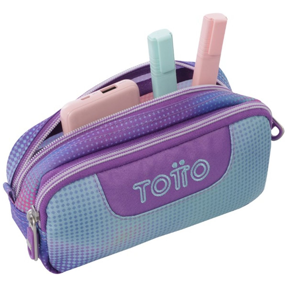 TOTTO - Estuche Totto Multiuso Escolar Lápices Accesorios y utiles