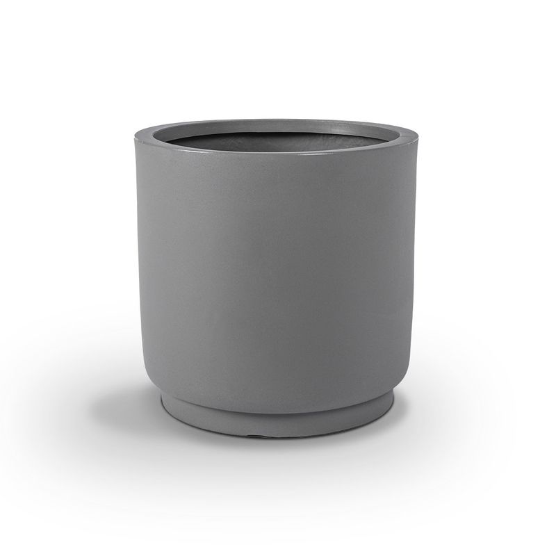 THE POPULAR DESIGN - MACETERO CUMBUCA ALARGADO GG GRIS CPLATO