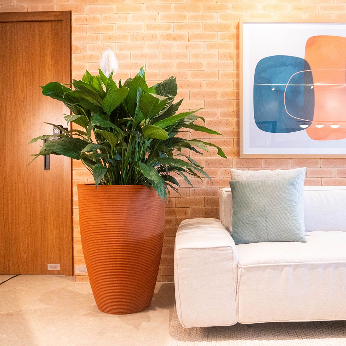 MILK - Macetero Cone Riscato 77 Terra Con Plato