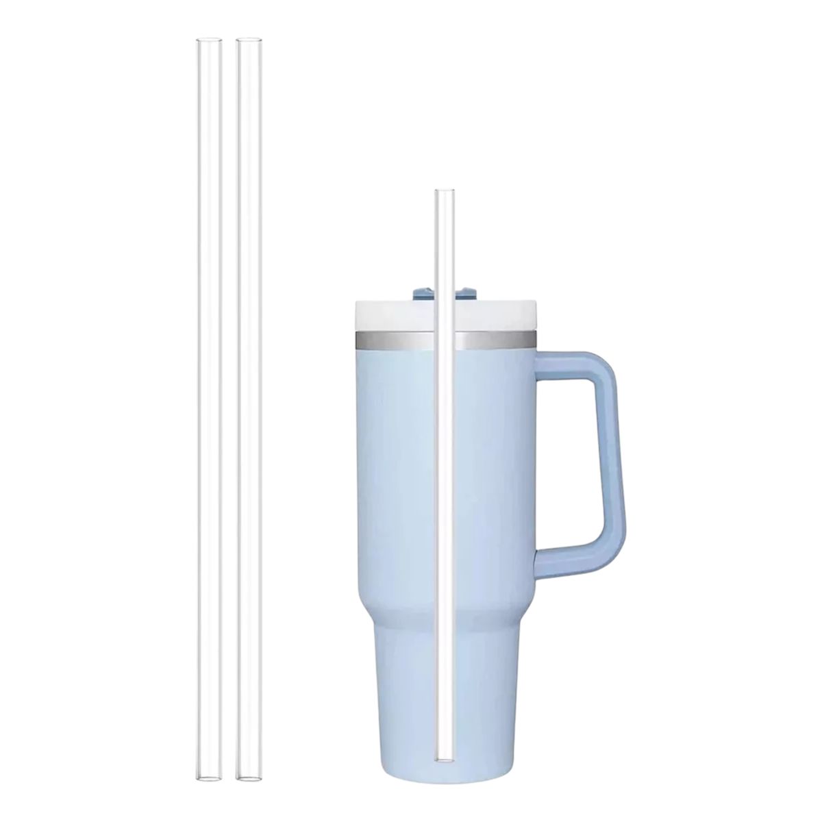 GENERICO - Pack 2 bombillas transparentes Para vaso térmico de 40 oz