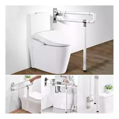 MUNDO MAGIA - 60cm Barra De Muro Piso Para Discapacitados Acero Inoxidable