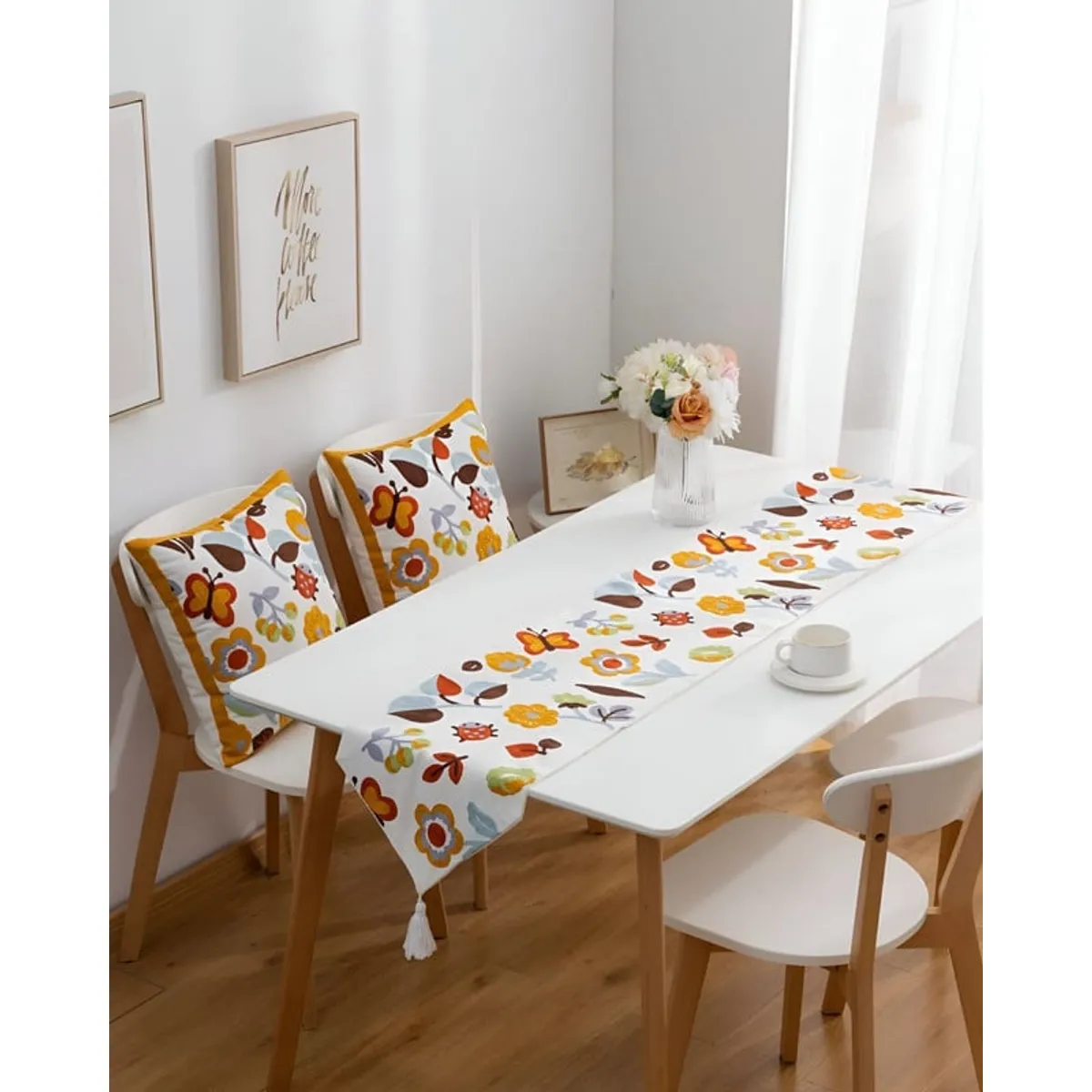 GENERICO - Camino de mesa bordado 33x180 cm