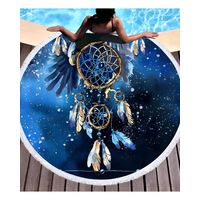Toalla Manta redonda playera con diseño atrapa sueños