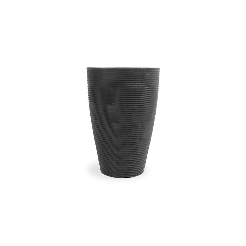 MILK - MACETERO CONE RISCATO 55 NEGRO CPLATO