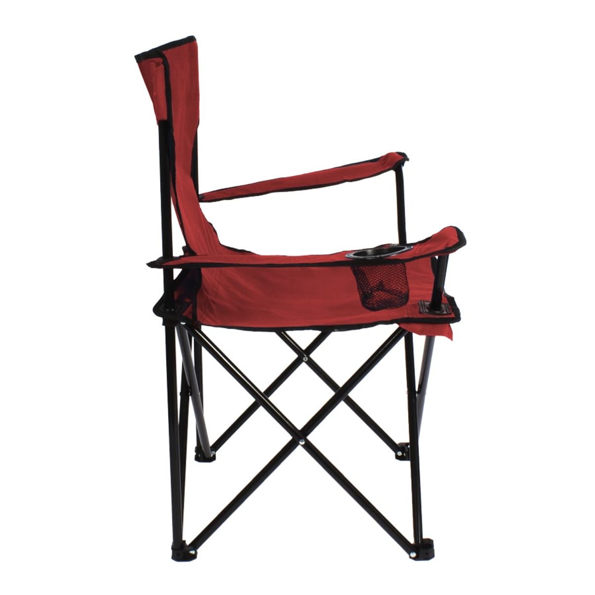 FOLD - Silla Plegable Playa Y Camping Con Bolso Y Apoya Brazo Color Rojo