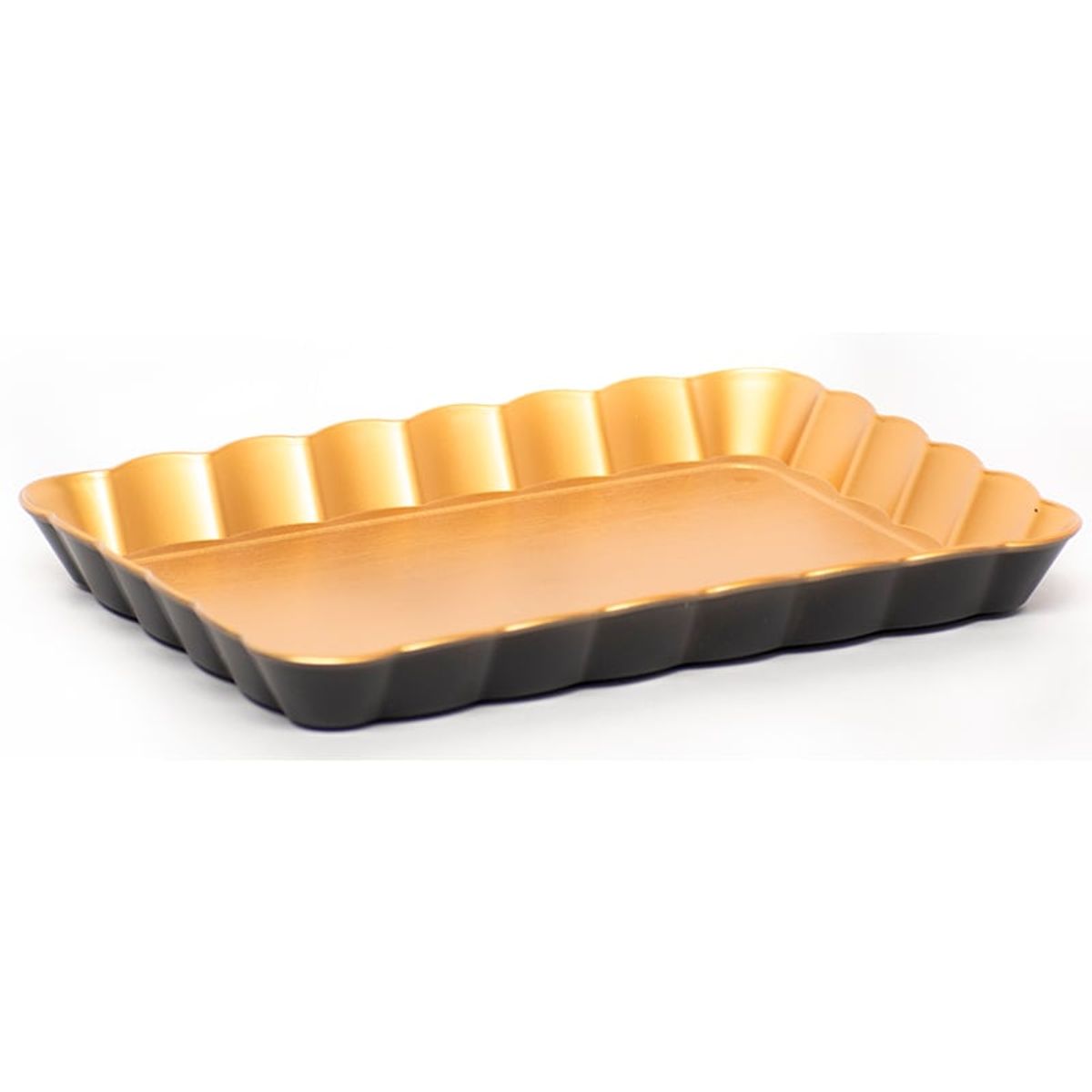 WAKESHOME - Set 3 Bandejas Brillante Para Desayuno De Plastico 25x35cm