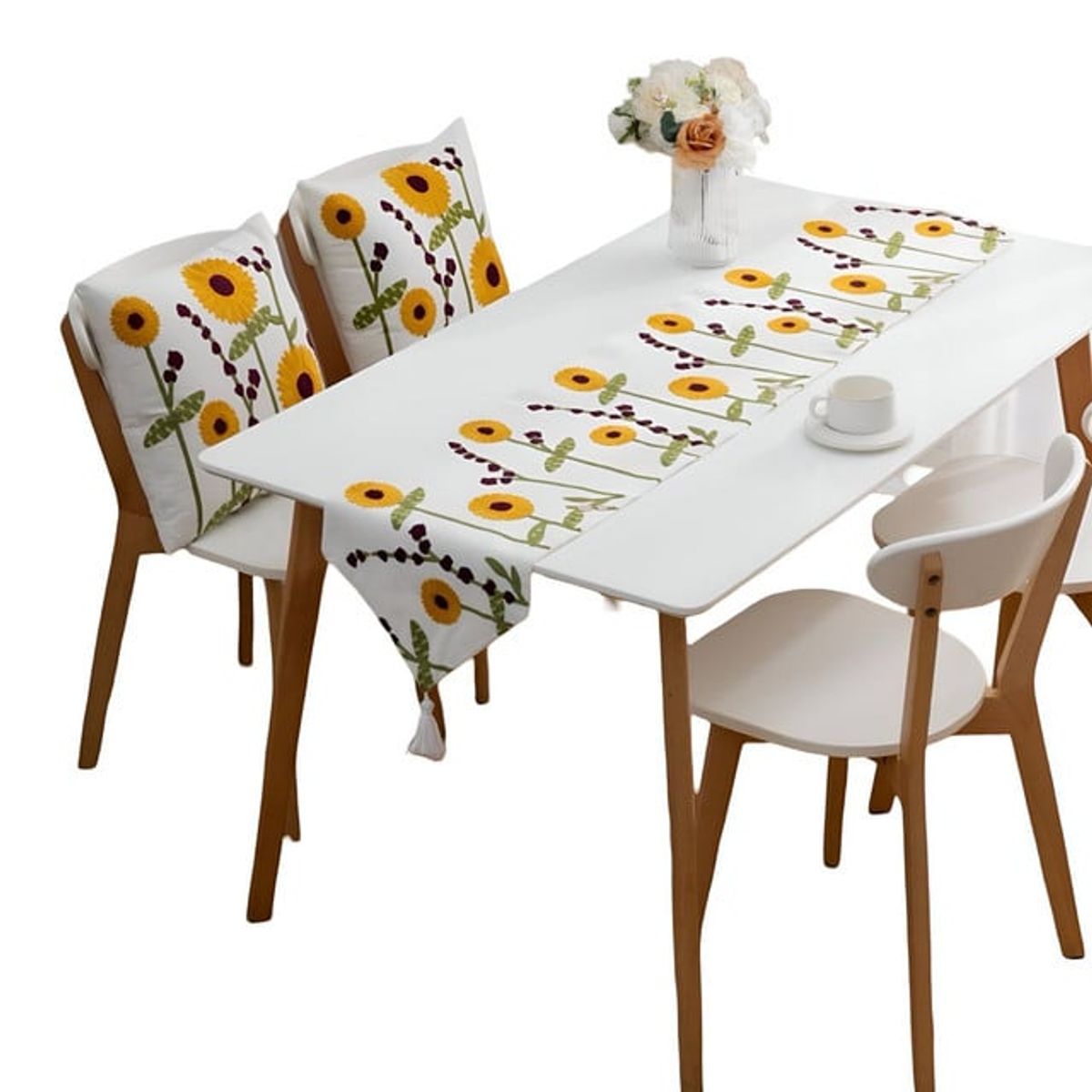 GENERICO - Camino de mesa bordado 33x180 cm