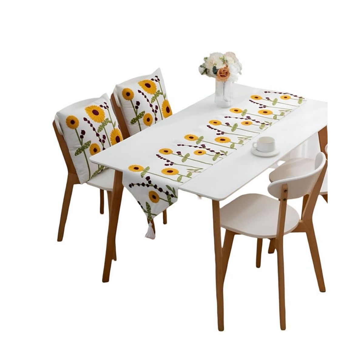 GENERICO - Camino de mesa bordado 33x180 cm