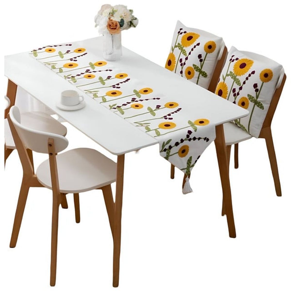 GENERICO - Camino de mesa bordado 33x180 cm