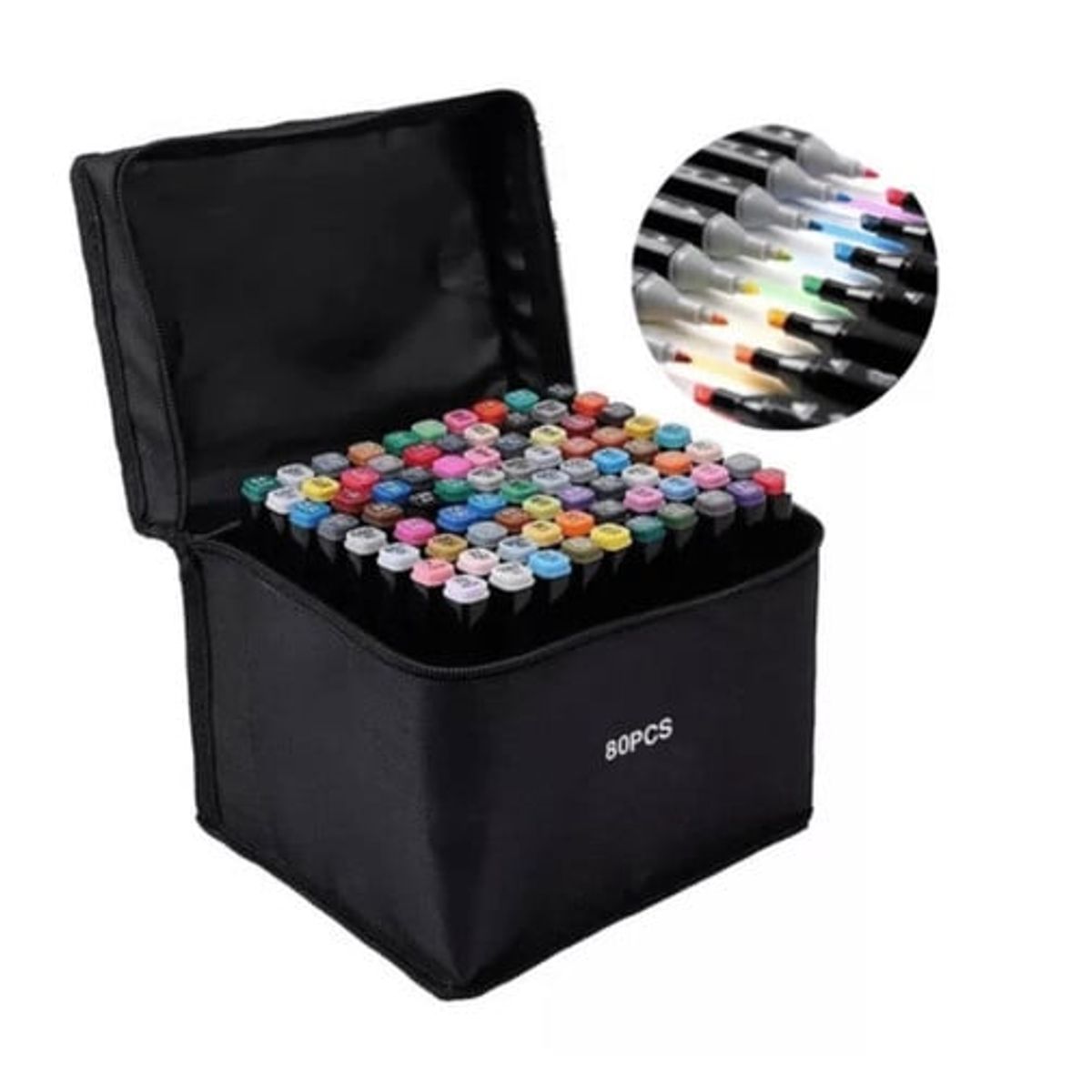 GENERICO - Set de 80 Marcadores de Dibujo