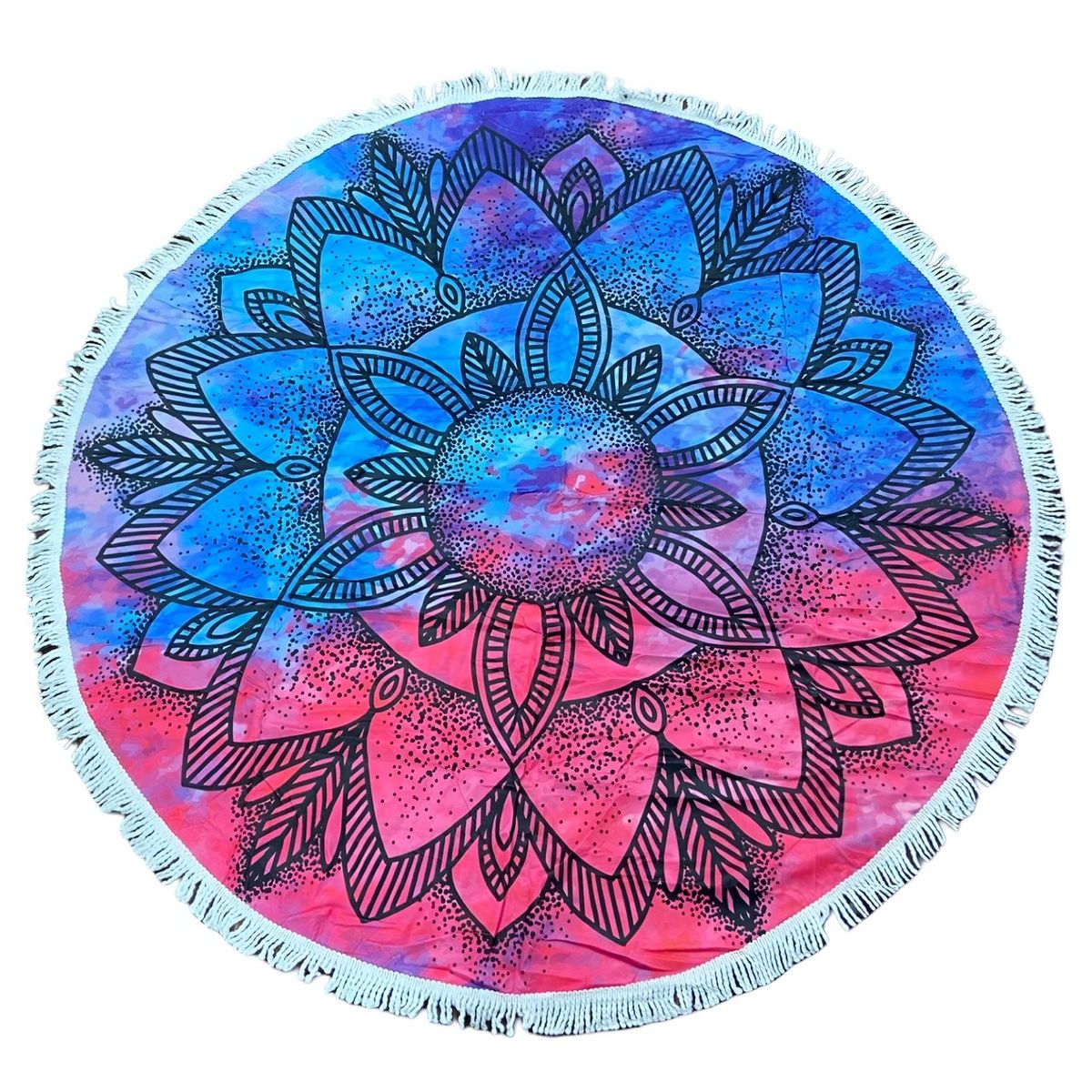 GENERICO - Toalla Manta redonda playera con diseño mandala