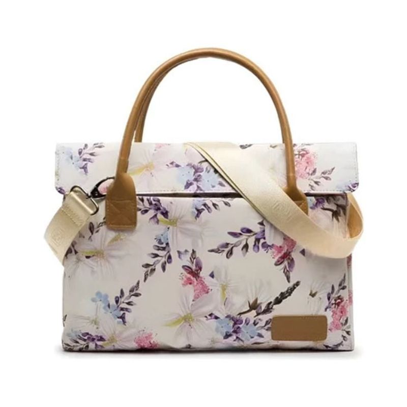 CRUSEC - Cartera Bolso Floral Estilo Casual Con Cierre Para Dama