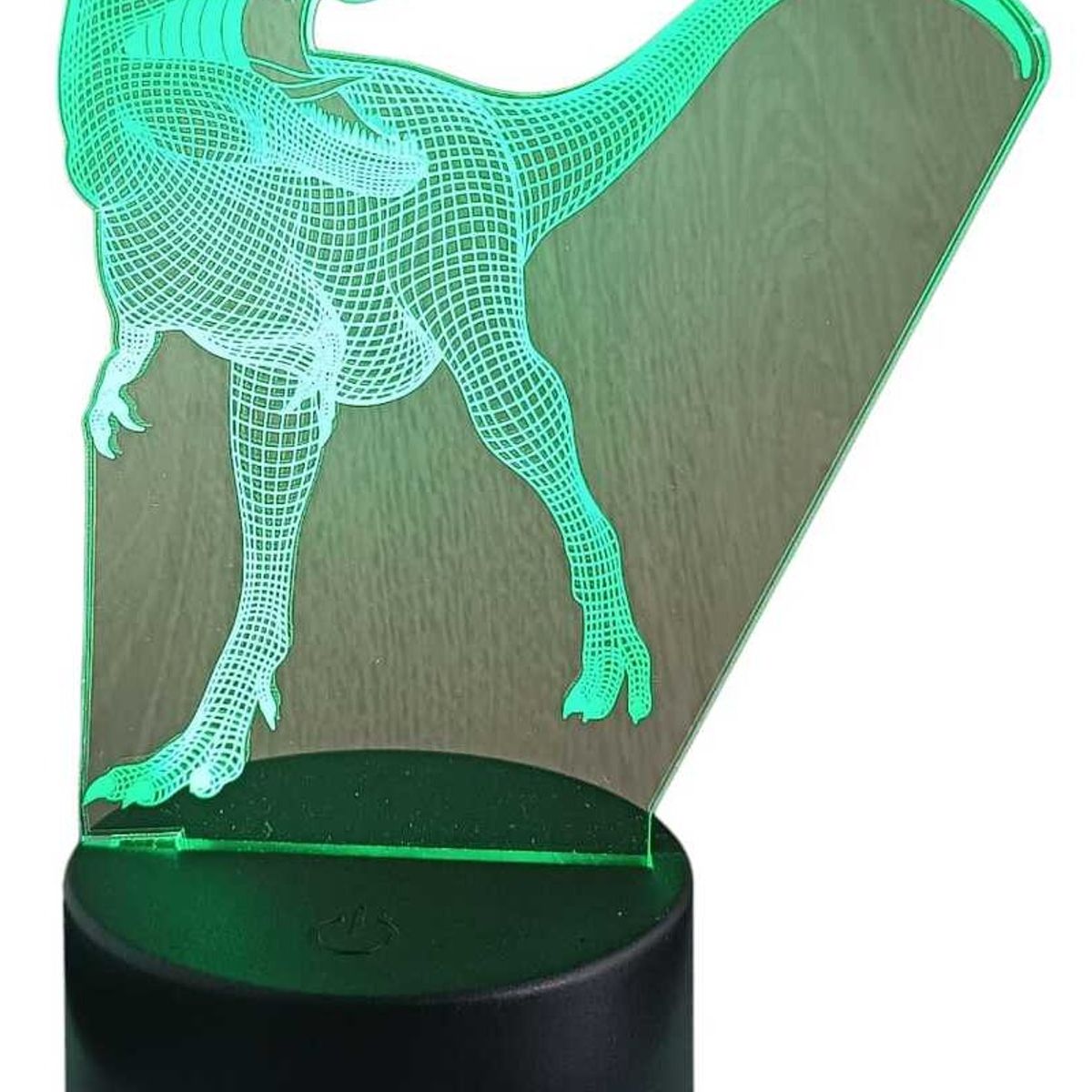 GENERICO - Lampara Ilusión 3D Dino Rex De 7 Colores
