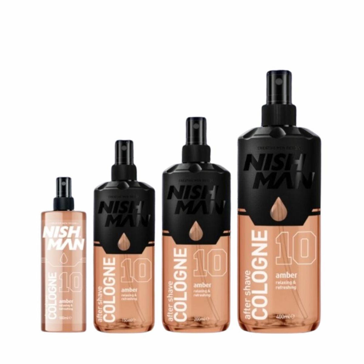 NISHMAN - Nishman Colonia para después del afeitado Amber N°10 400 ml