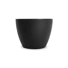 MILK - MACETERO CONE BAJO 28 NEGRO CPLATO
