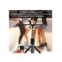 GENERICO - Selfie Baston P70 Black Monopod Bluetooth con Tripoder Black