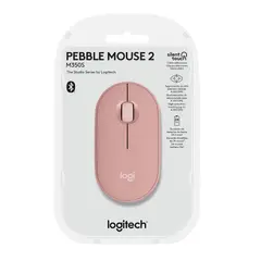 LOGITECH - 910-007048 MOUSE PEBBLE 2 M350S ROSADO - Rosa
