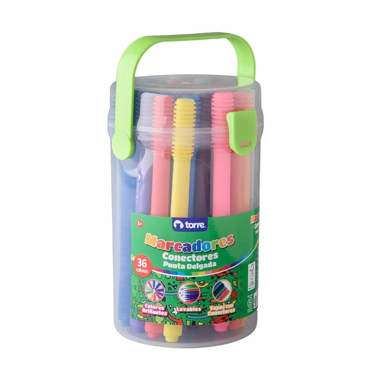 TORRE - BALDE MARCADORES CONECTORES 36 COLORES